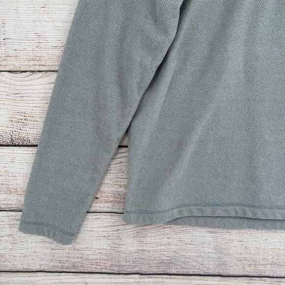 The North Face Textured Cap Rock 1/4 Zip Fleece Pullover Men's Size S Gray - Picture 5 of 14